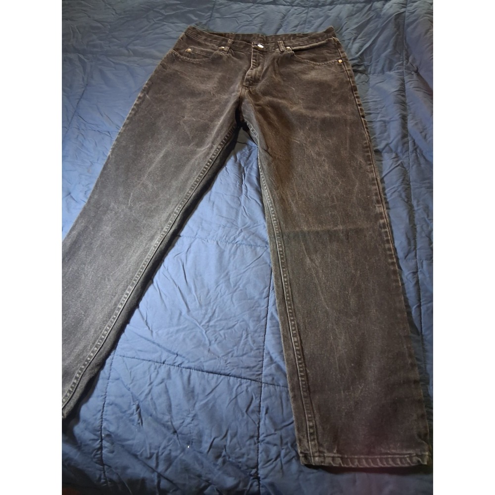 Wrangler Relaxed Fit Denim Black Jeans Men's Size 36x32